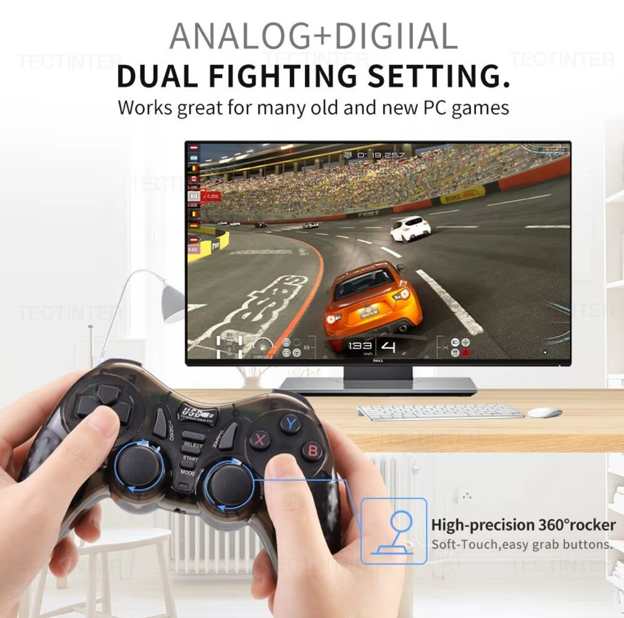 2.4GHz Wireless Game Controller For PS3 Accessories Controle PC Joystick