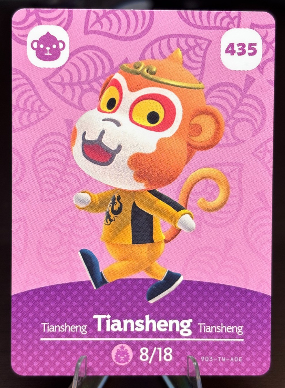 Tiansheng Amiibo Card 435 Animal Crossing Series 5 Nintendo Switch Authentic