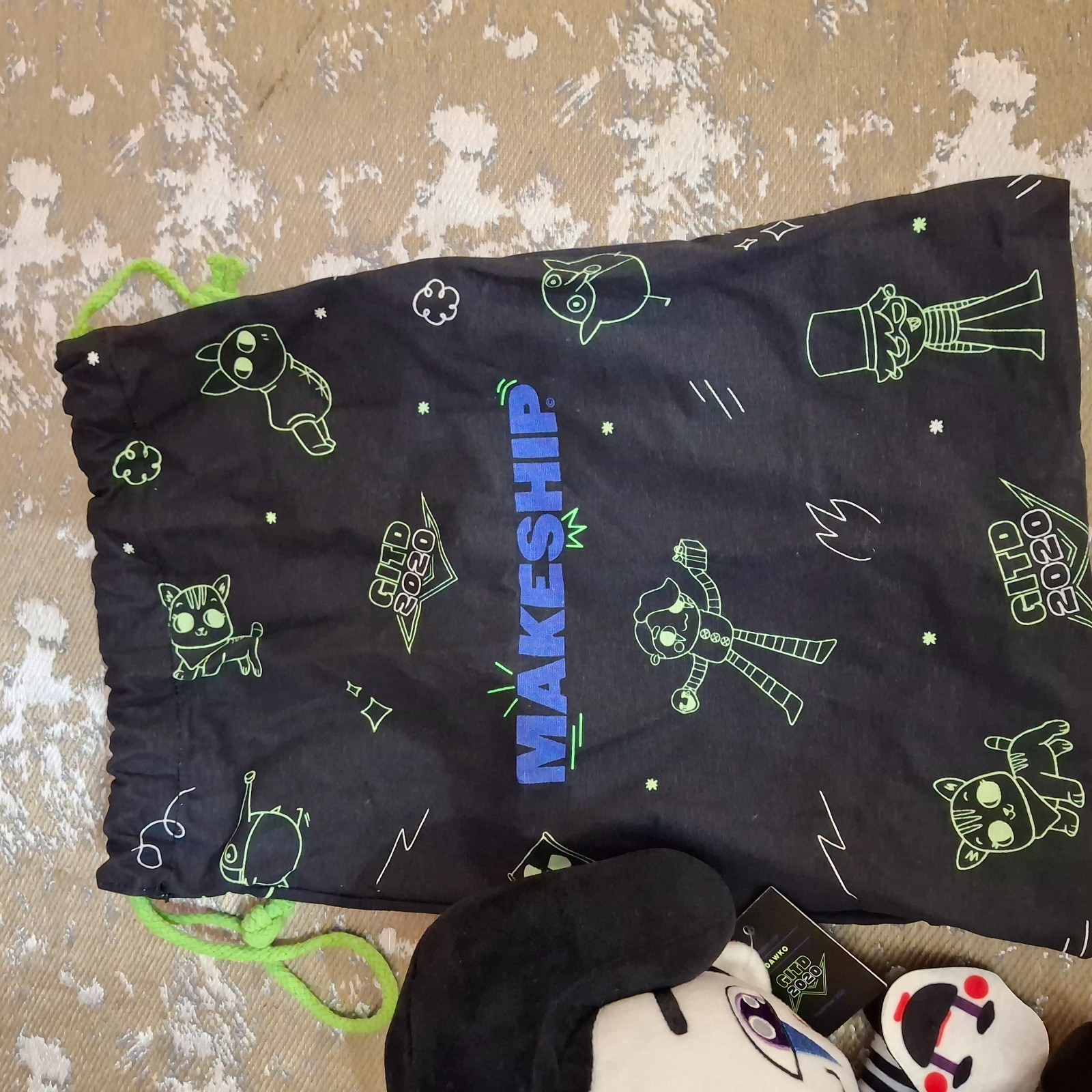 Makeship Dawko Poppet Plush Doll w/ Bag Official GITD 2020 Limited Edition