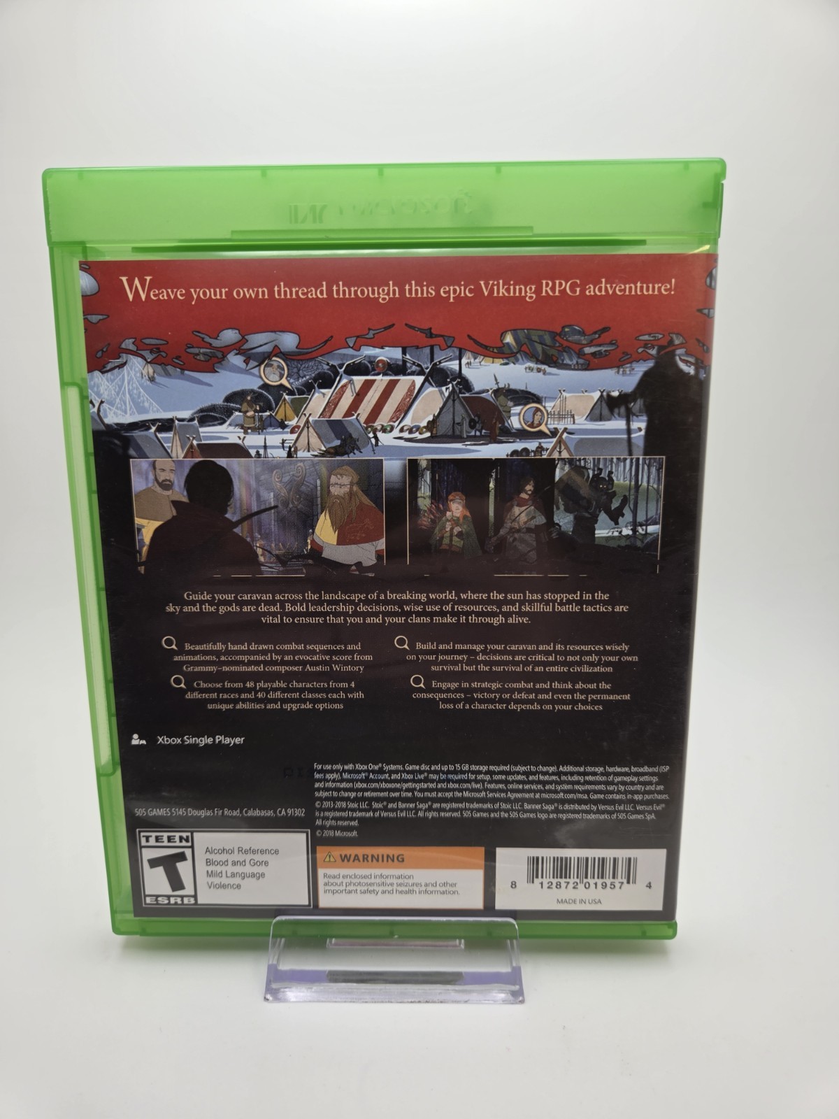The Banner Saga Trilogy Bonus Edition for Xbox One Complete in Box