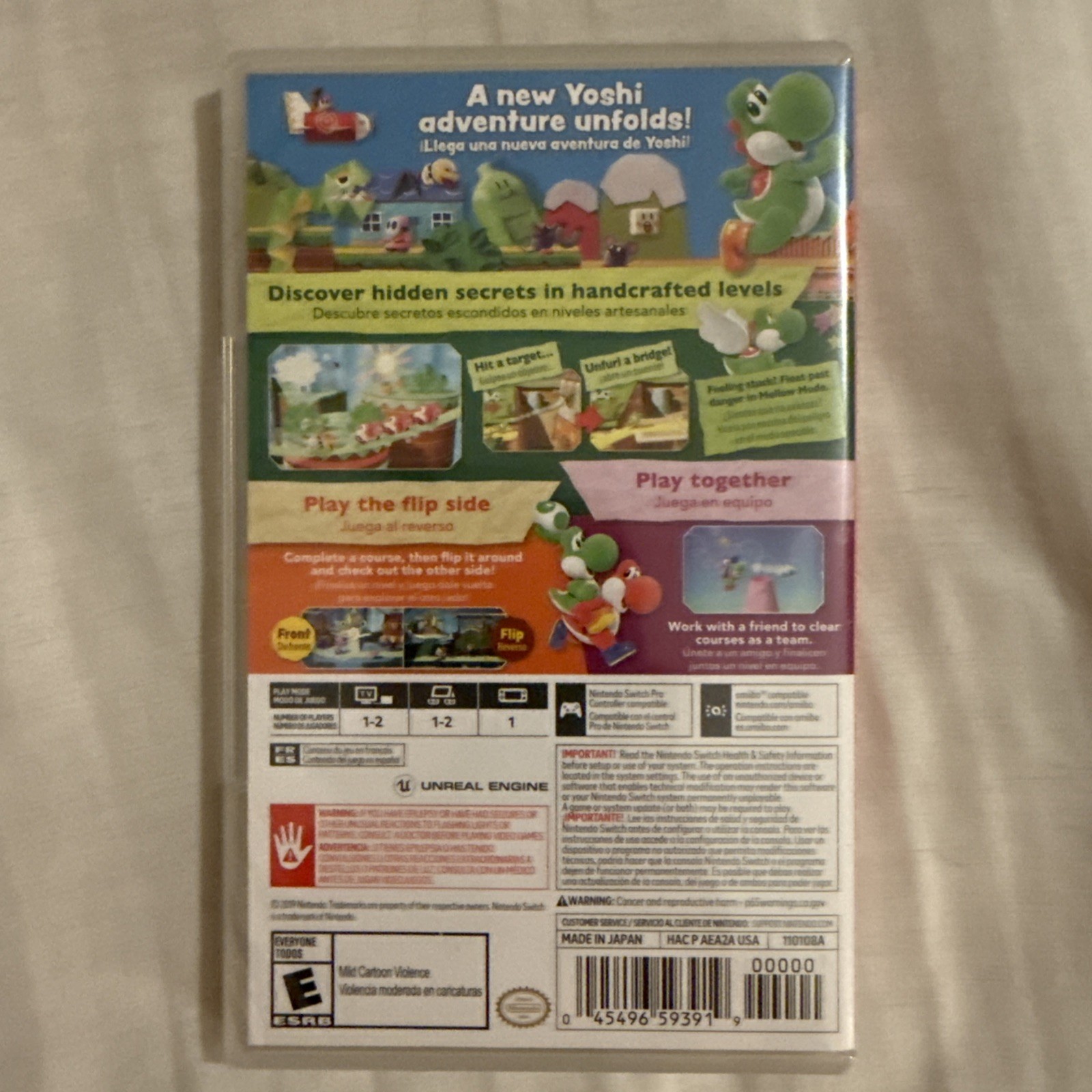 NINTENDO SWITCH YOSHI CRAFTED WORLD & MARO & SONIC OLYMPIC GAMES FACTORY SEALED