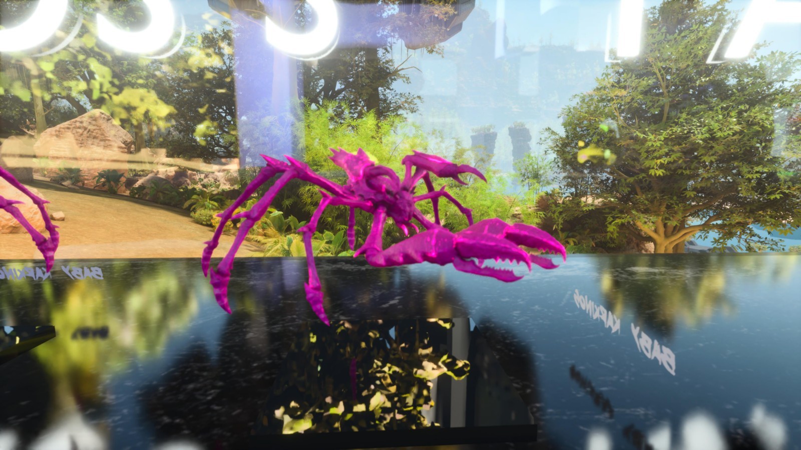 ARK ASCENDED PVE OFFICIAL PAIR BABY KARKINOS PINK 25K HP 2.5K WEIGHT 513 MELEE