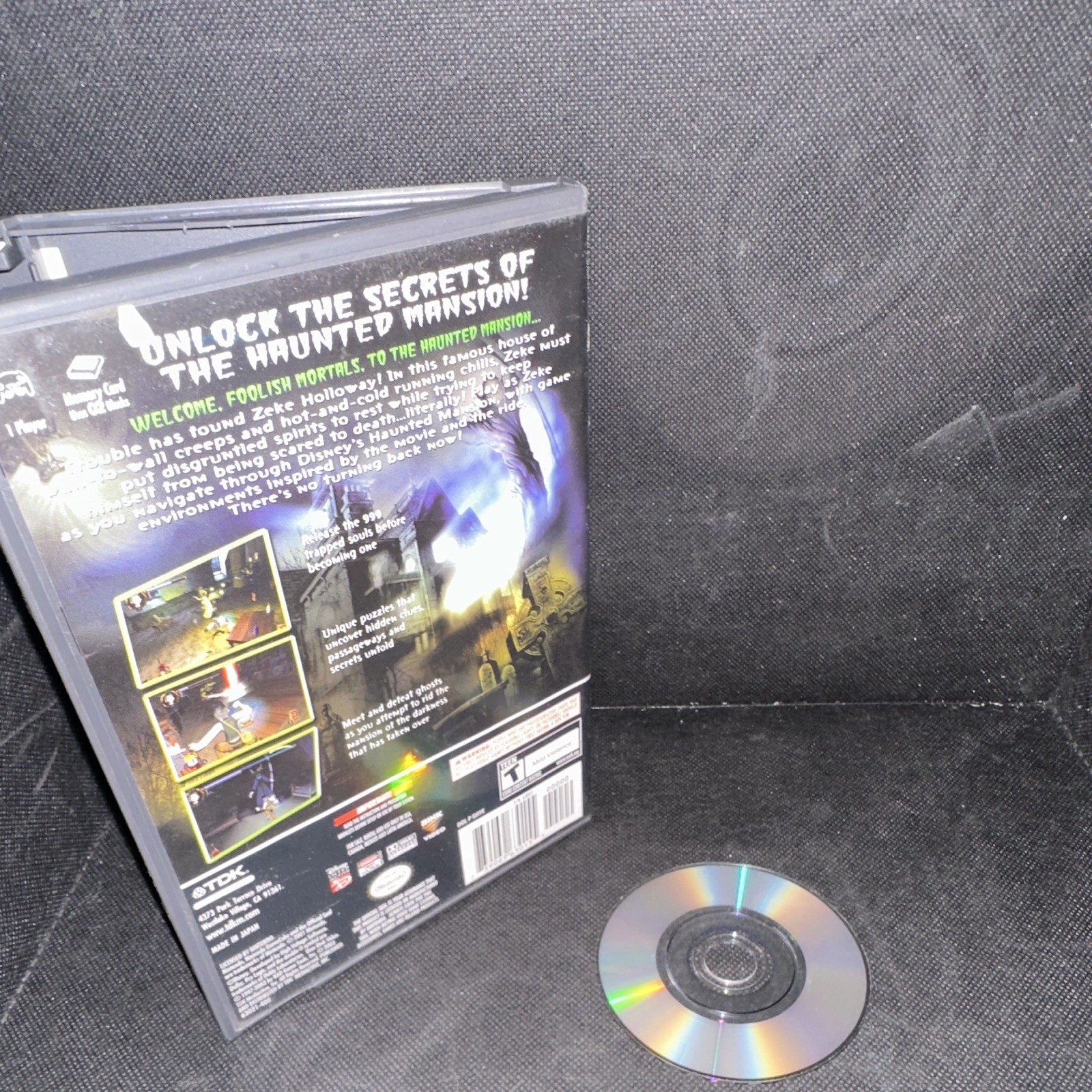 TDK The Haunted Mansion Nintendo GameCube NTSC-U/C E Action Adventure Complete