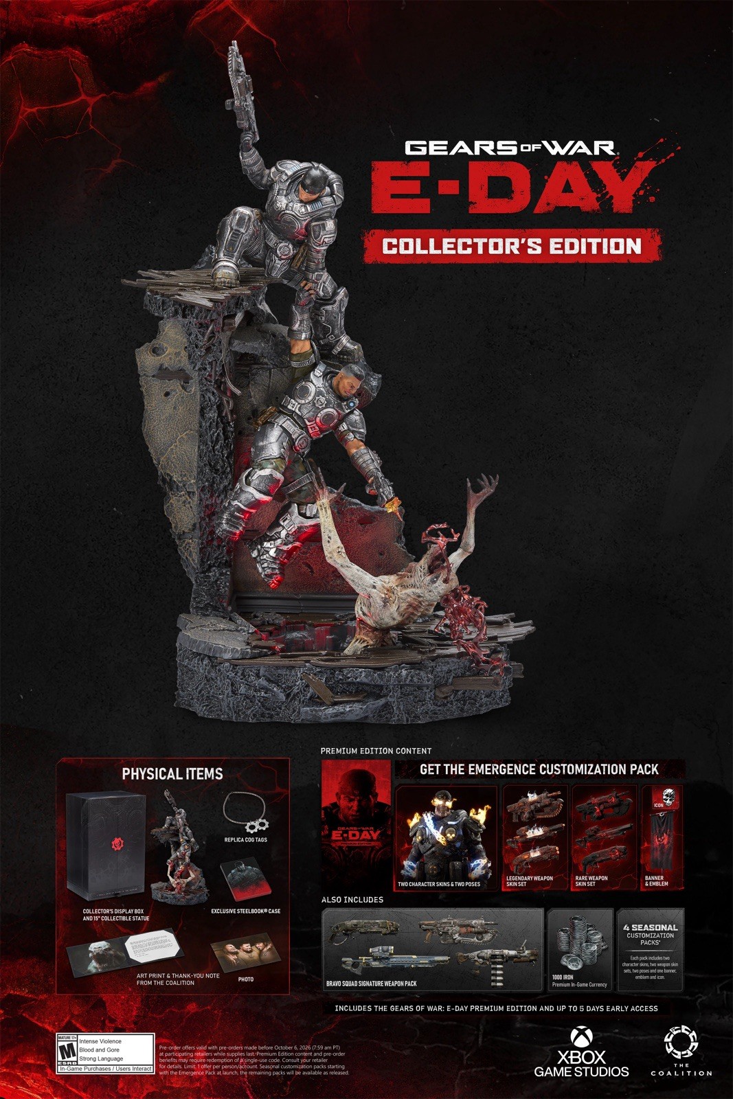 PRE-ORDER Xbox Game Studios Gears of War: E-Day Collector’s Edition