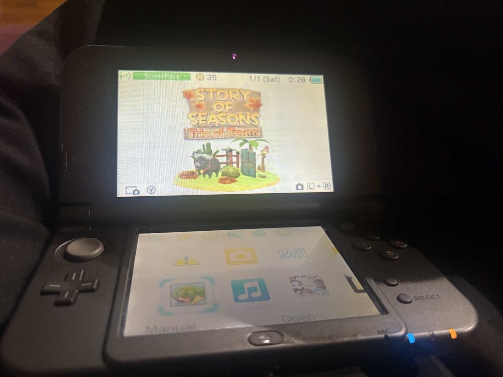 Nintendo 3DS XL Black Handheld Console Tested Working OEM Charger USA Seller