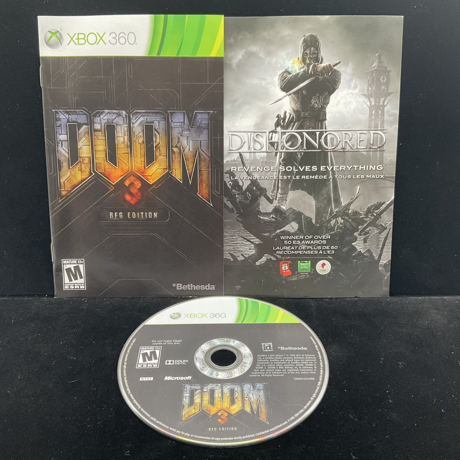 Doom 3 BFG Edition (Xbox 360) Tested & Complete CIB Clean 1 YR Warranty