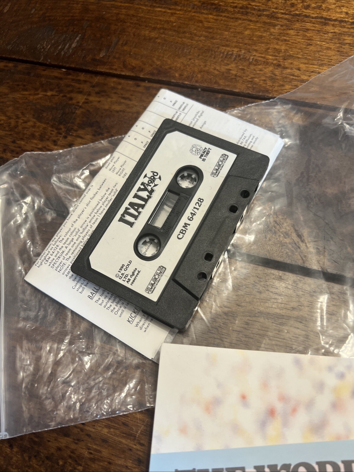 italy 1990 world cup c64 commodore 64 cassette us gold, tested