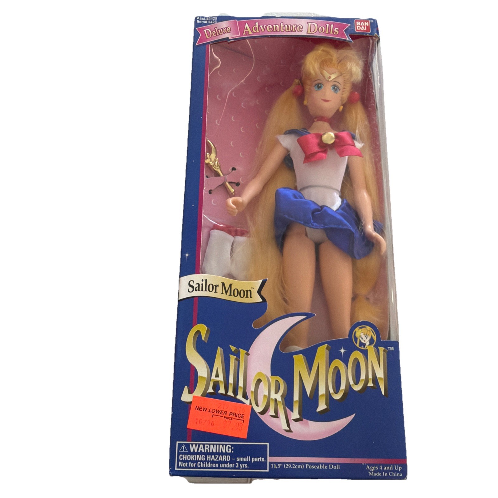 SAILOR MOON 11.5″ Deluxe Adventure Doll Senshi Serena Tsukino Usagi BANDAI 1995