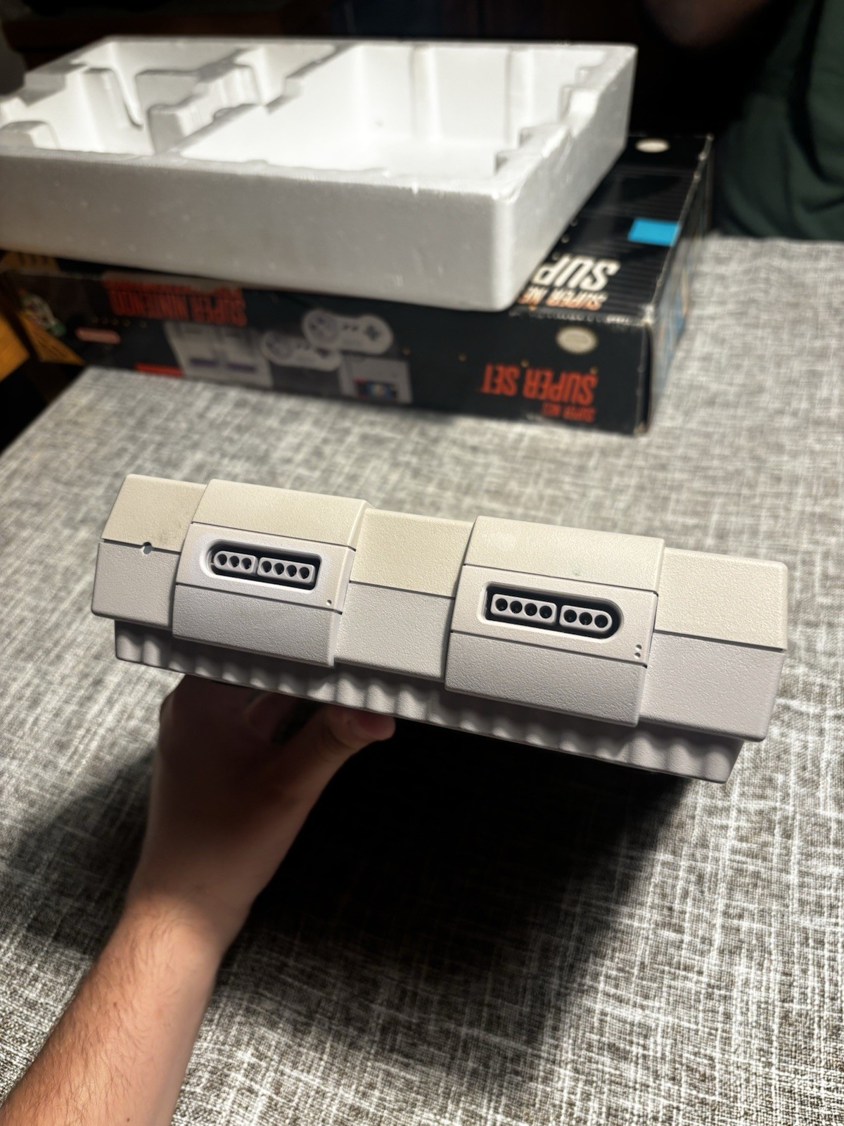 Nintendo Super NES Super Set Console with Super Mario World Complete In Box