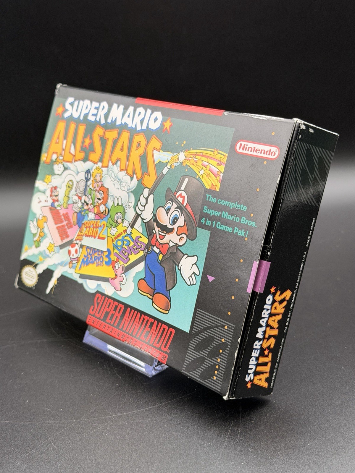 Super Mario All-Stars (Super Nintendo SNES) CIB Complete in Box Manual TESTED