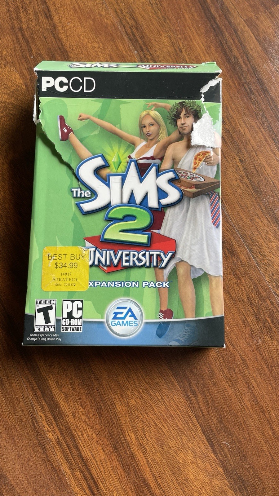 The Sims 2: University PC CD EA T Rated Simulation Expansion Pack Sims Series