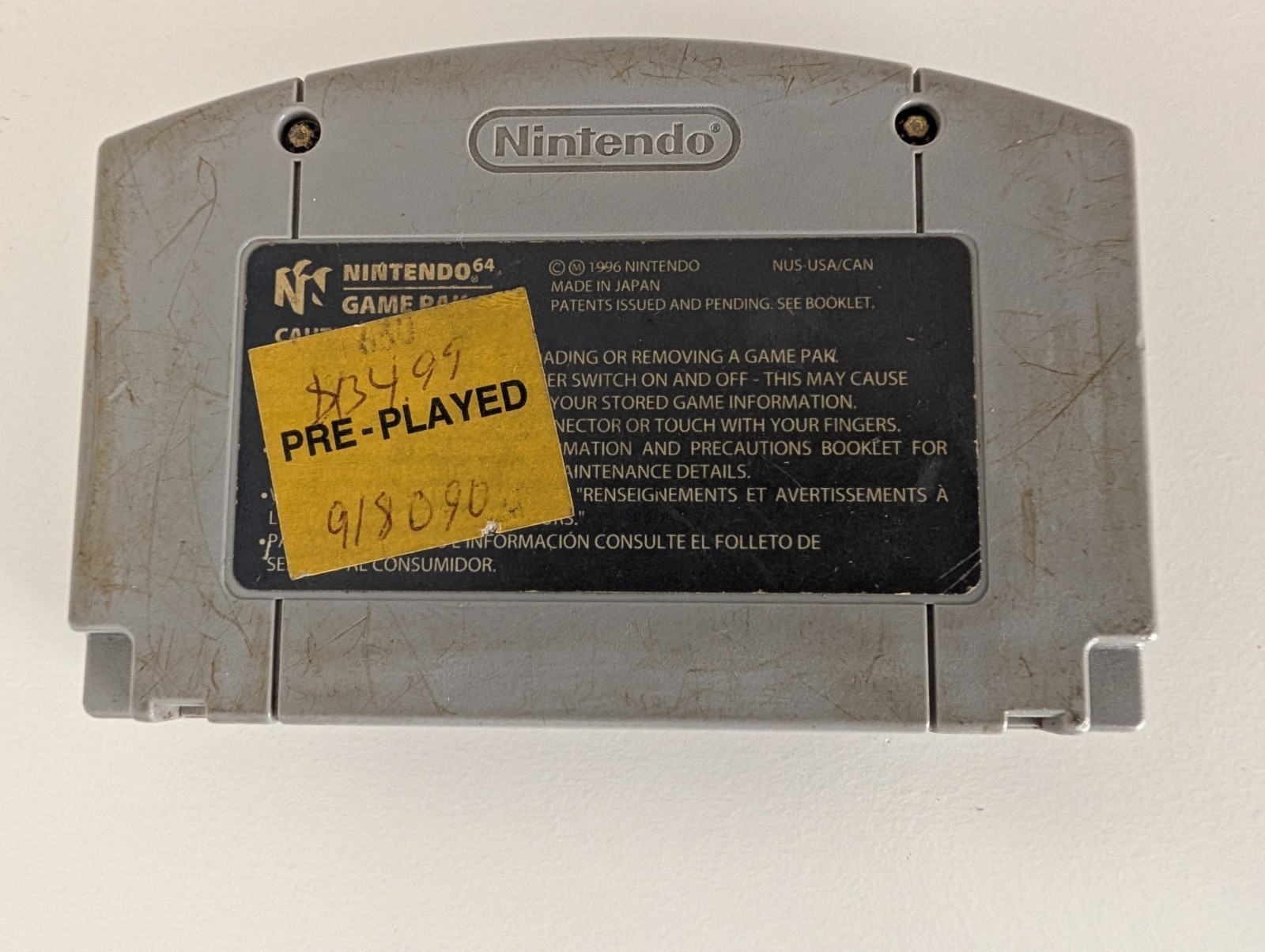 Mario Kart 64 Player’s Choice Nintendo 64 N64 Authentic Game Cartridge Tested