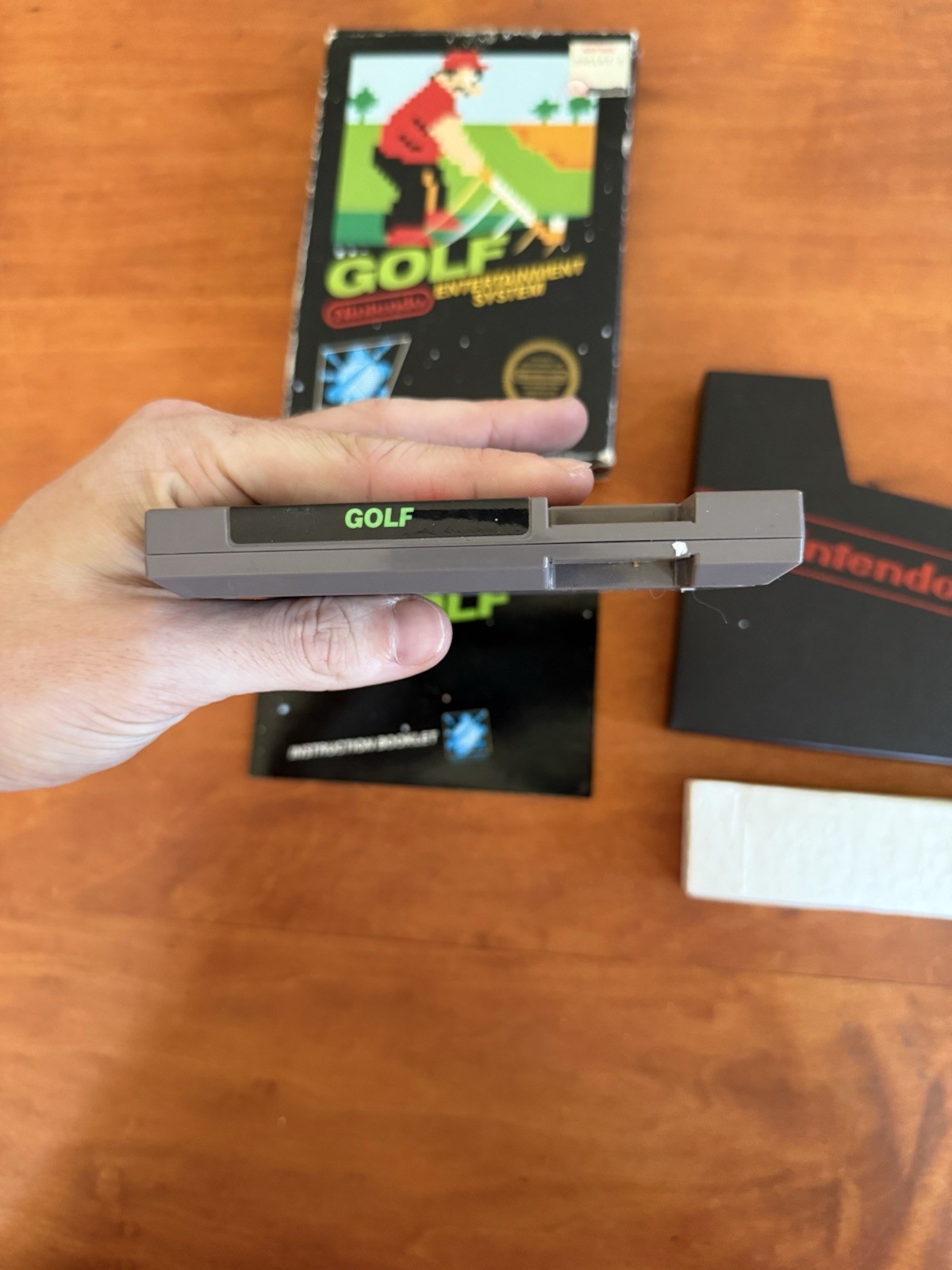 Golf (Nintendo NES) Matte Sticker 5-Screw w/ Hangtab CIB Complete & Tested