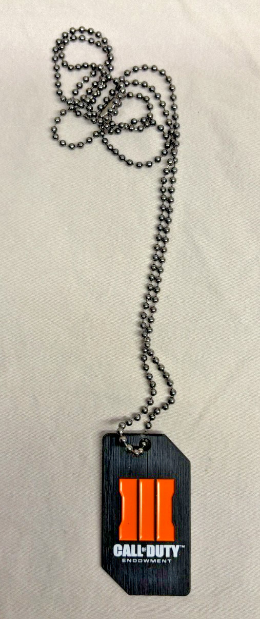 NEW CALL of DUTY: Black Ops 3 Endowment Limited Edition Dog Tag COD III Necklace