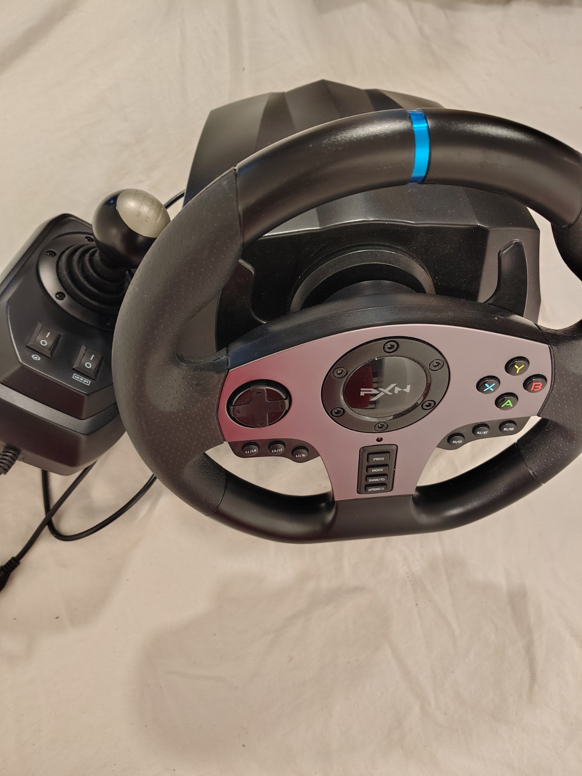 NO PEDAL UNTESTED PXN V9 Gaming Racing Wheel with Steering Wheel and Shifter