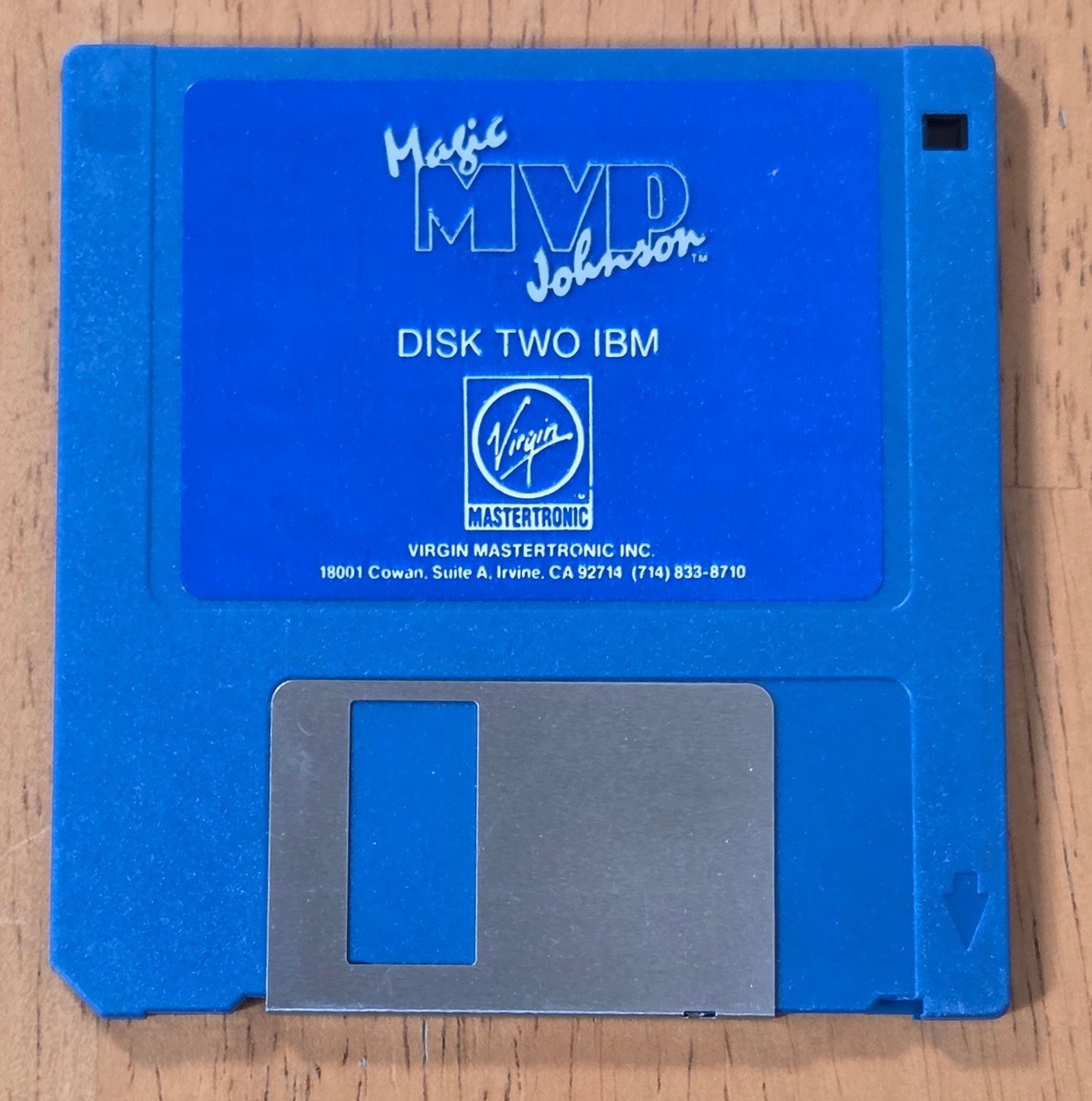 MVP Magic Johnson Virgin Mastertronic IBM PC Big Box Game 1990 CIB 3.5″ Floppy