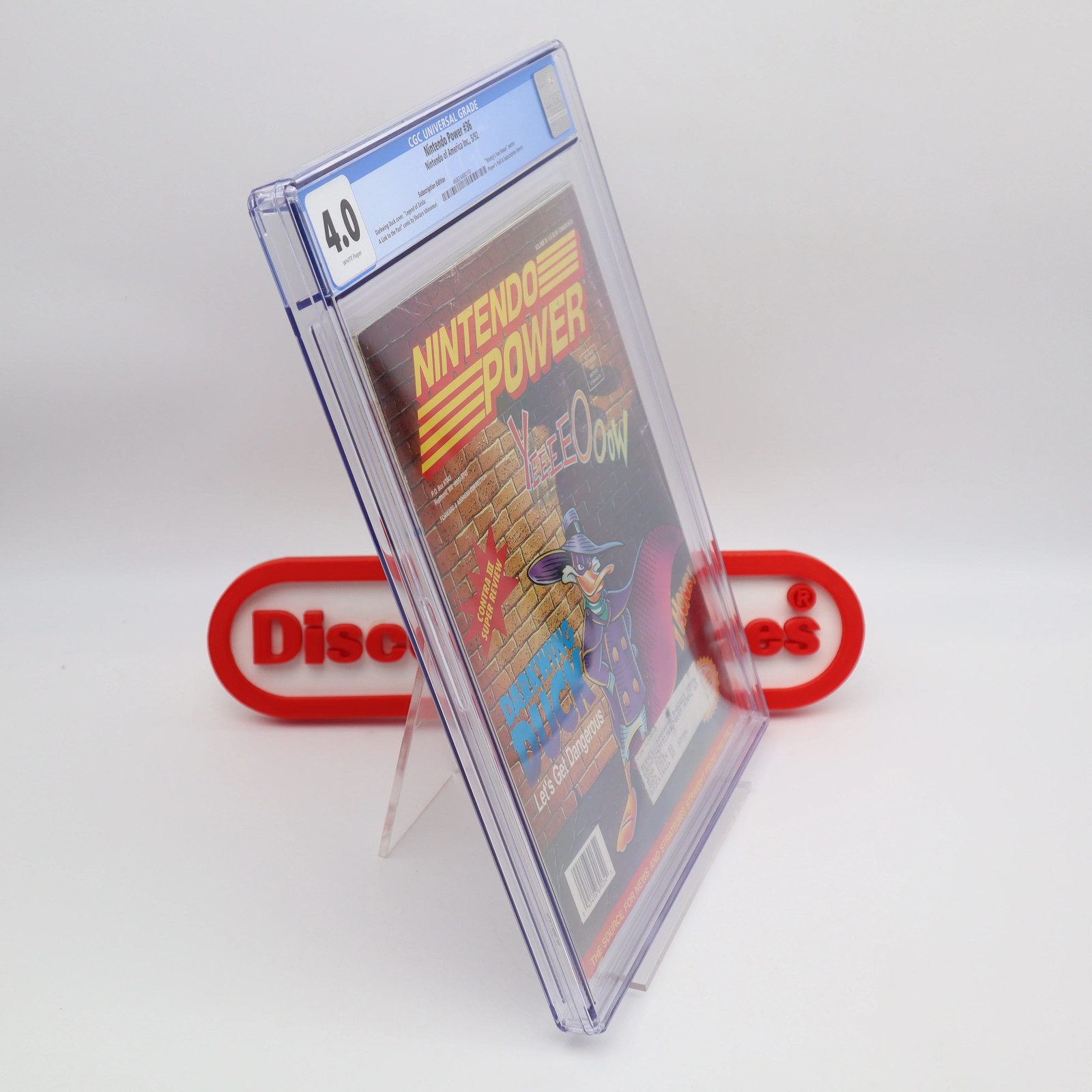 NINTENDO POWER ISSUE #36 – DARKWING DUCK COVER! CGC GRADED 4.0