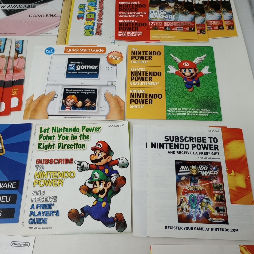Lot Of 82 Nintendo INSERTS (Some Manuals & Posters) SEE PICS!!