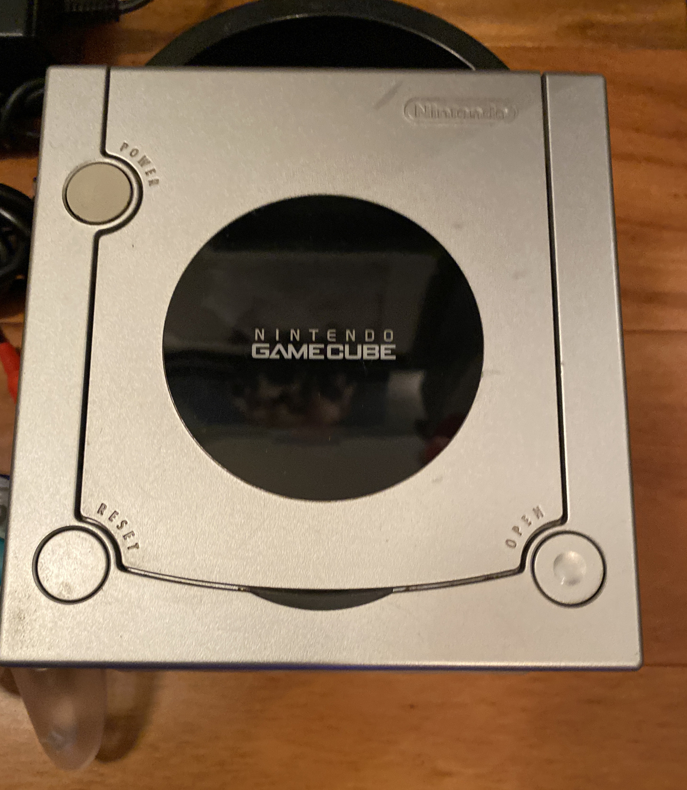 Nintendo Gamecube Bundle w Clear Controller, Super Mario Striker, PWR/AV Cables+