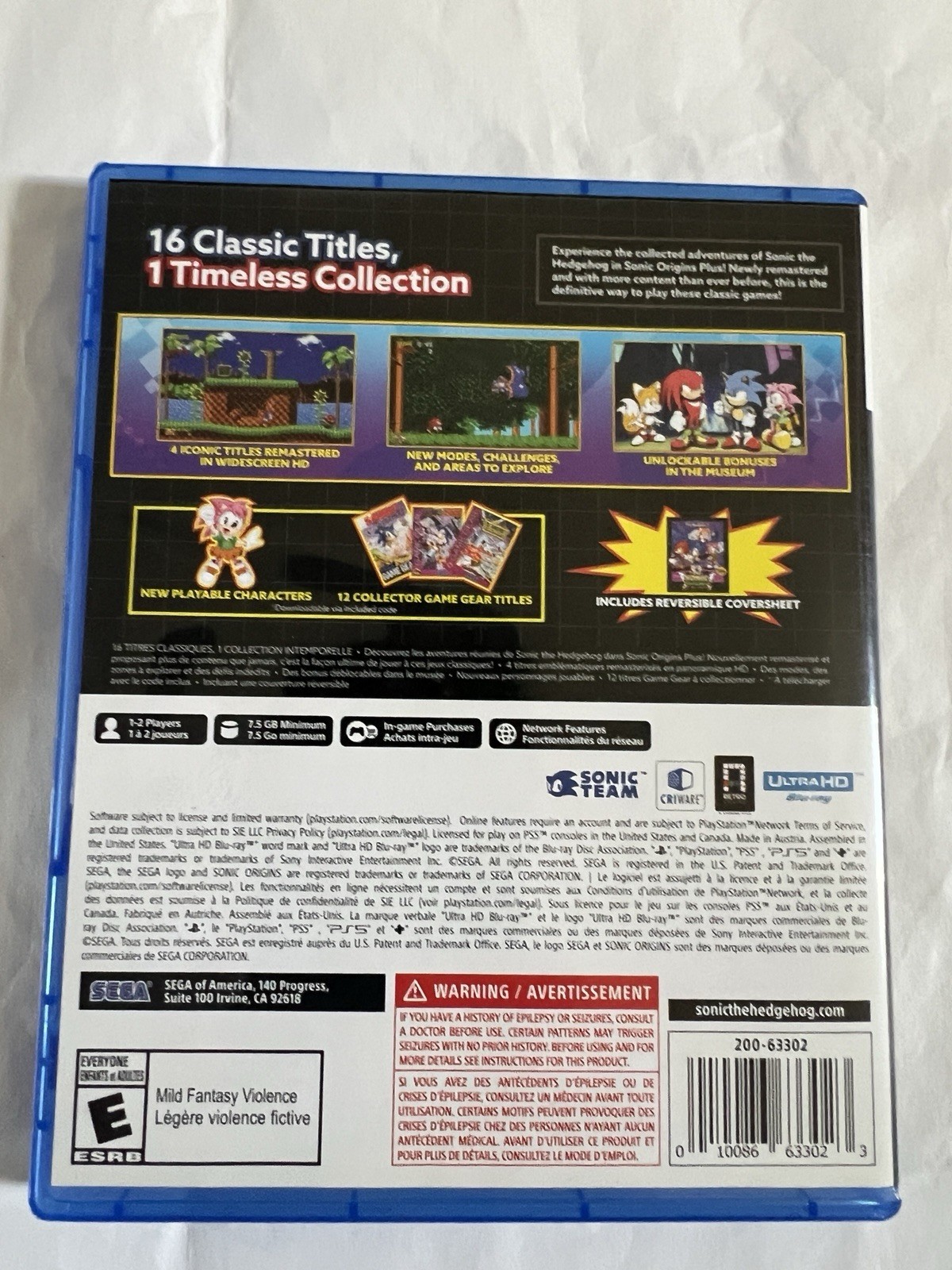 Sonic Origins Plus PS5 Game Sony Playstation