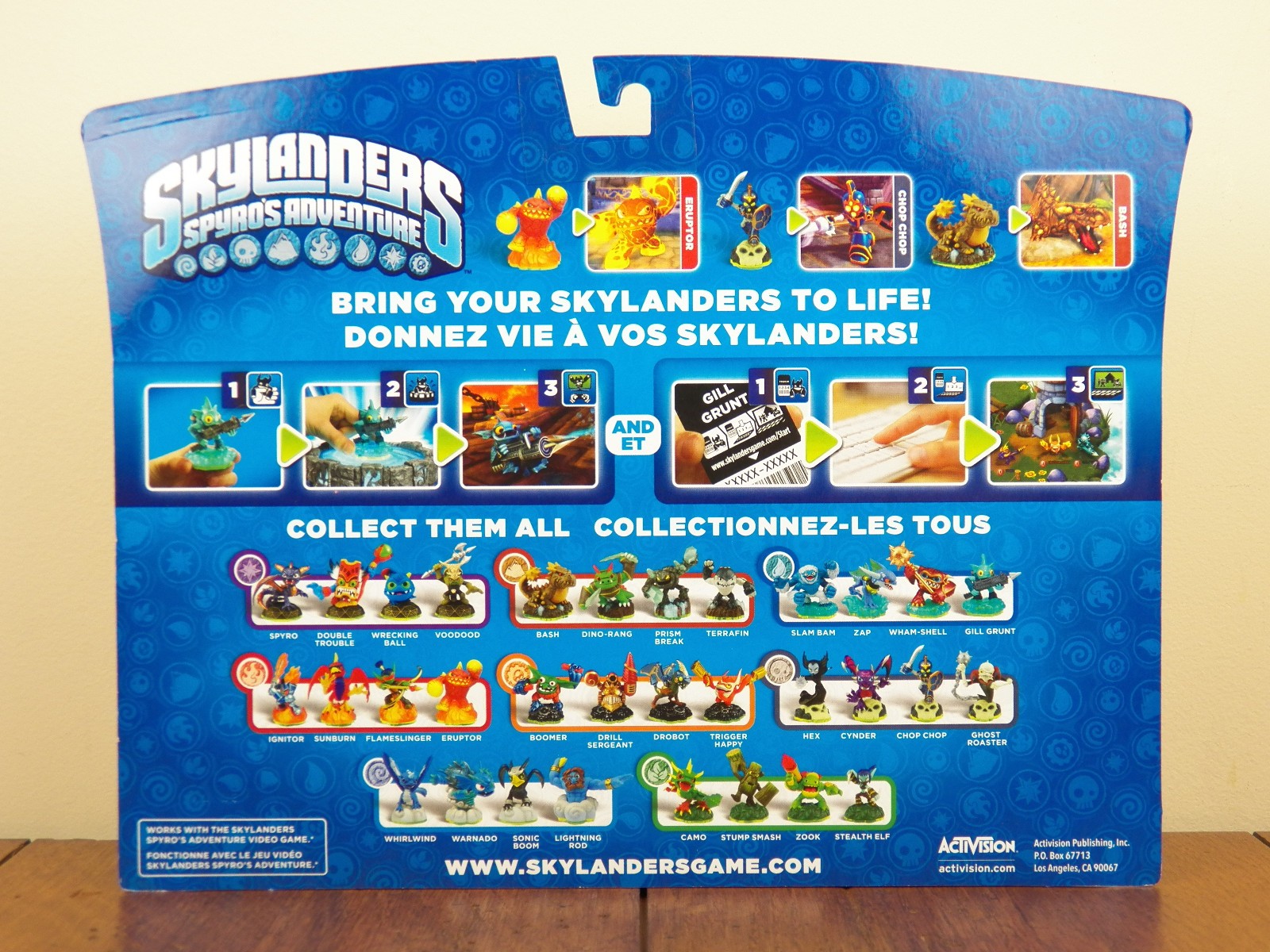 Skylanders 3-Pack Eruptor Chop Chop Bash Figures XBox PS3 Spyros Adventure *NEW*