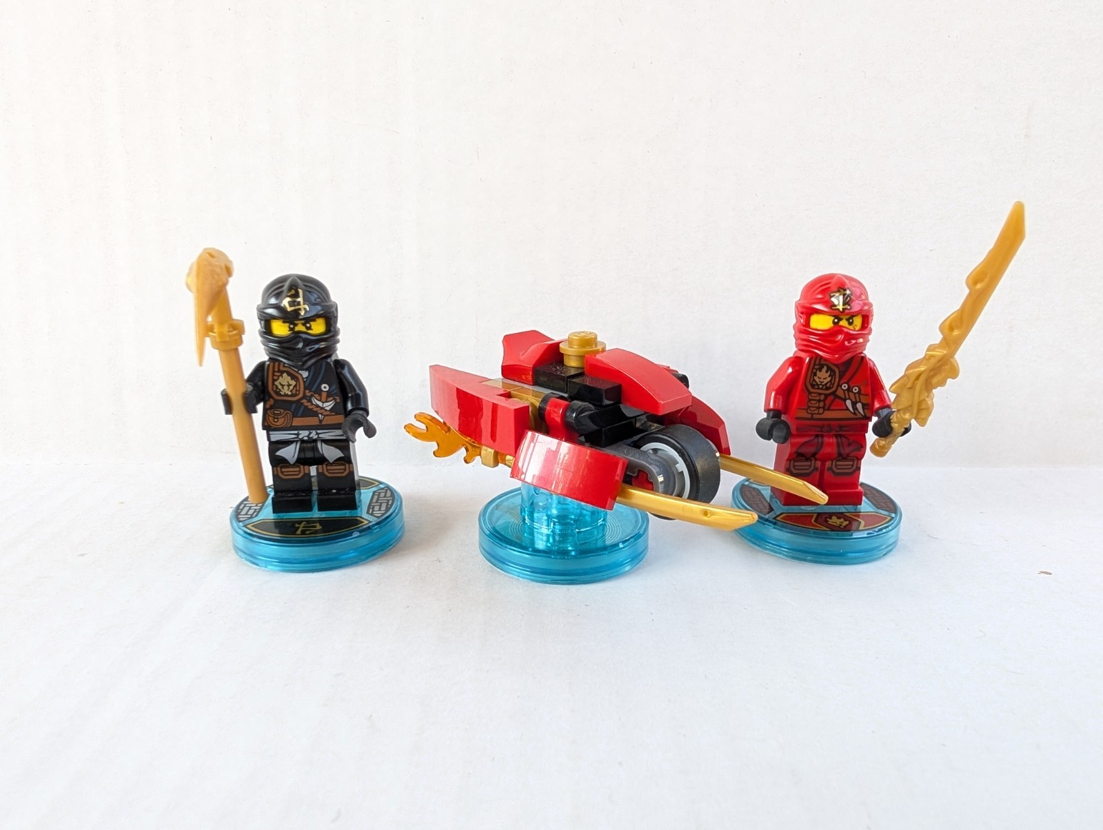 Lego Dimensions 71207 Ninjago Team Pack Cole & Kai Missing One Vehicle