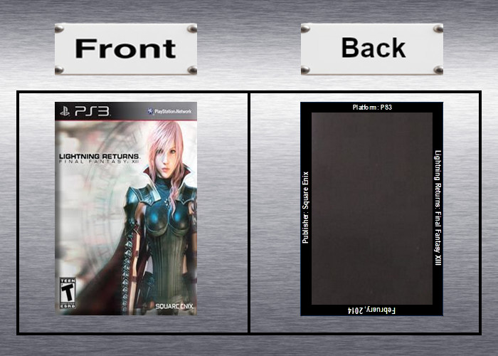 Final Fantasy XIII Video Game Box Art *PS3* High Quality Magnet / Series