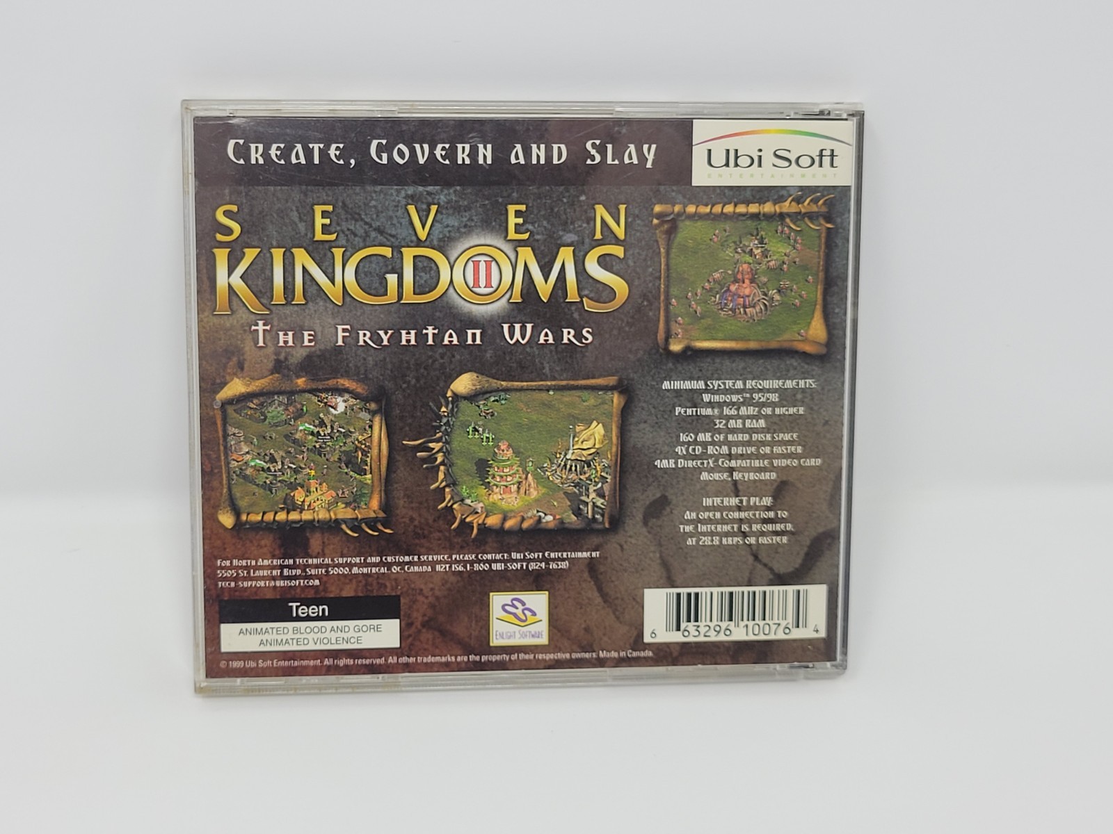 Seven Kingdoms The Fryhtan Wars Pc – CD ROM Video Game T-Teen Ubisoft