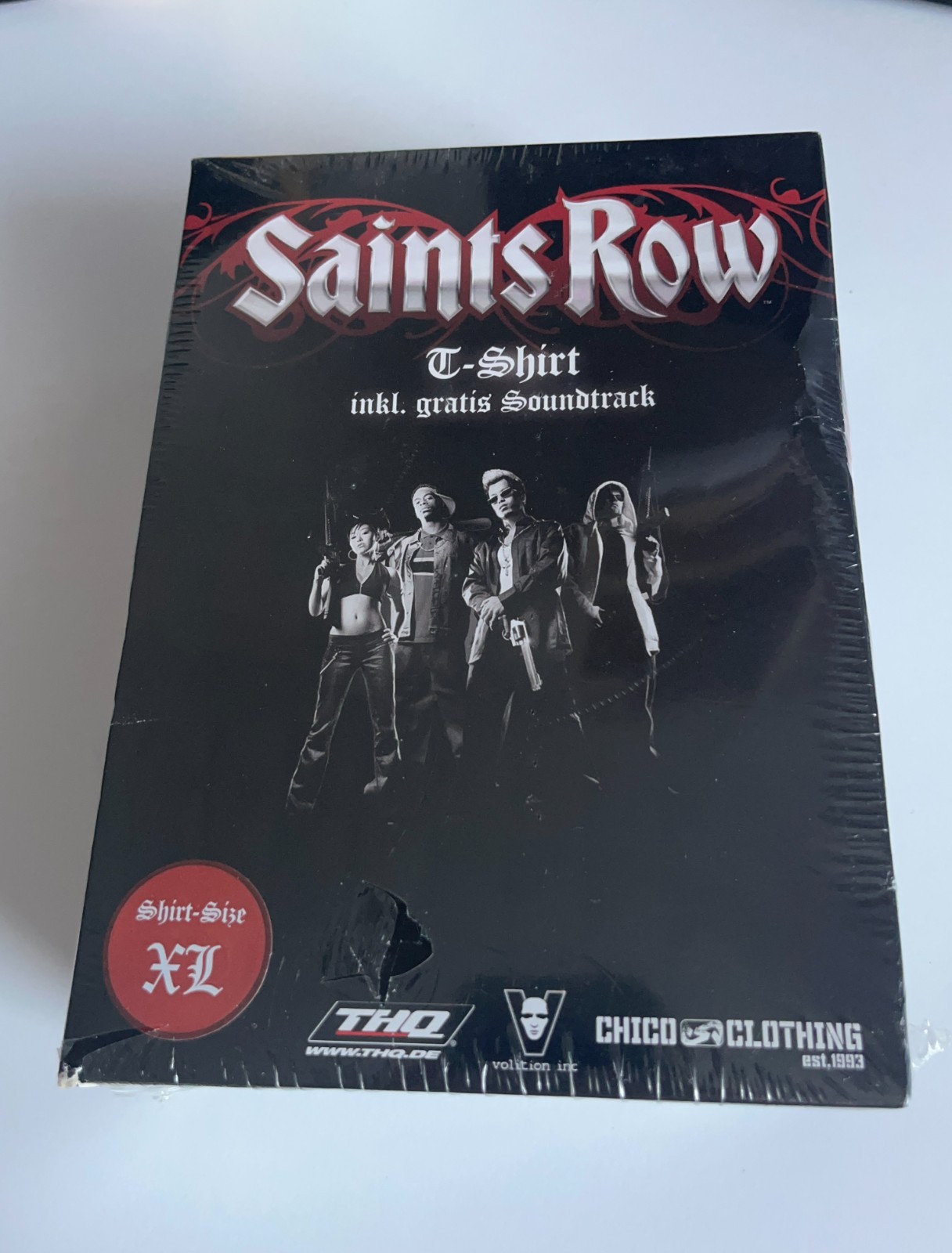 SEALED Saints Row 1 2006 Box Set Soundtrack And Shirt XL Germany Exclusive RARE