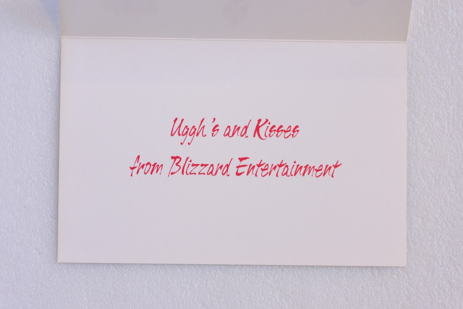 Blizzard Entertainment Christmas Cards (14 cards, 8 different designs), Unused
