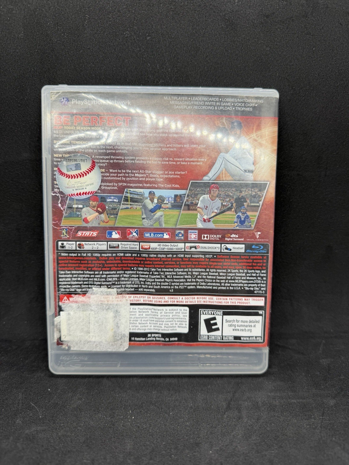 Major League Baseball 2K12 (Sony PlayStation 3, 2012) CIB
