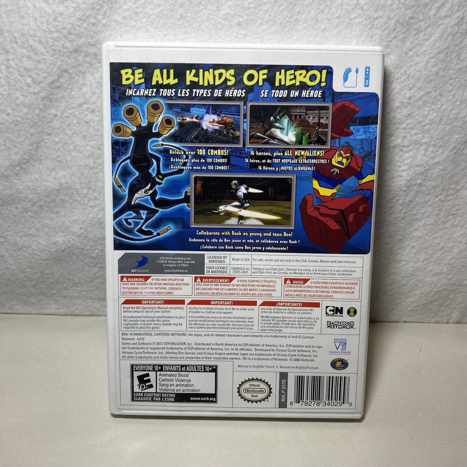 Ben 10: Omniverse Game (Nintendo Wii, 2012) Complete In Box CIB TESTED WORKS