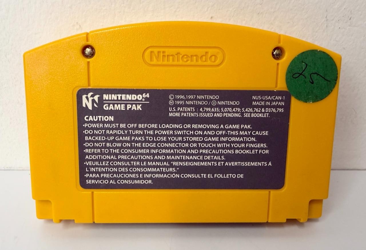 Donkey Kong 64 (Nintendo 64, 1997) Yellow Cartridge – Tested & Works