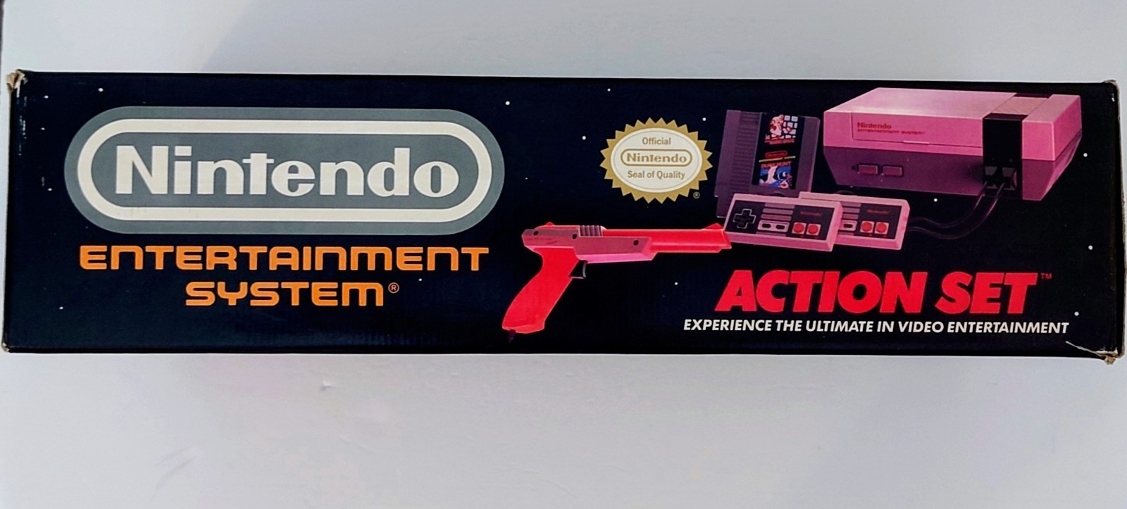 1989 oval seal Action Set complete in box original Nintendo NES