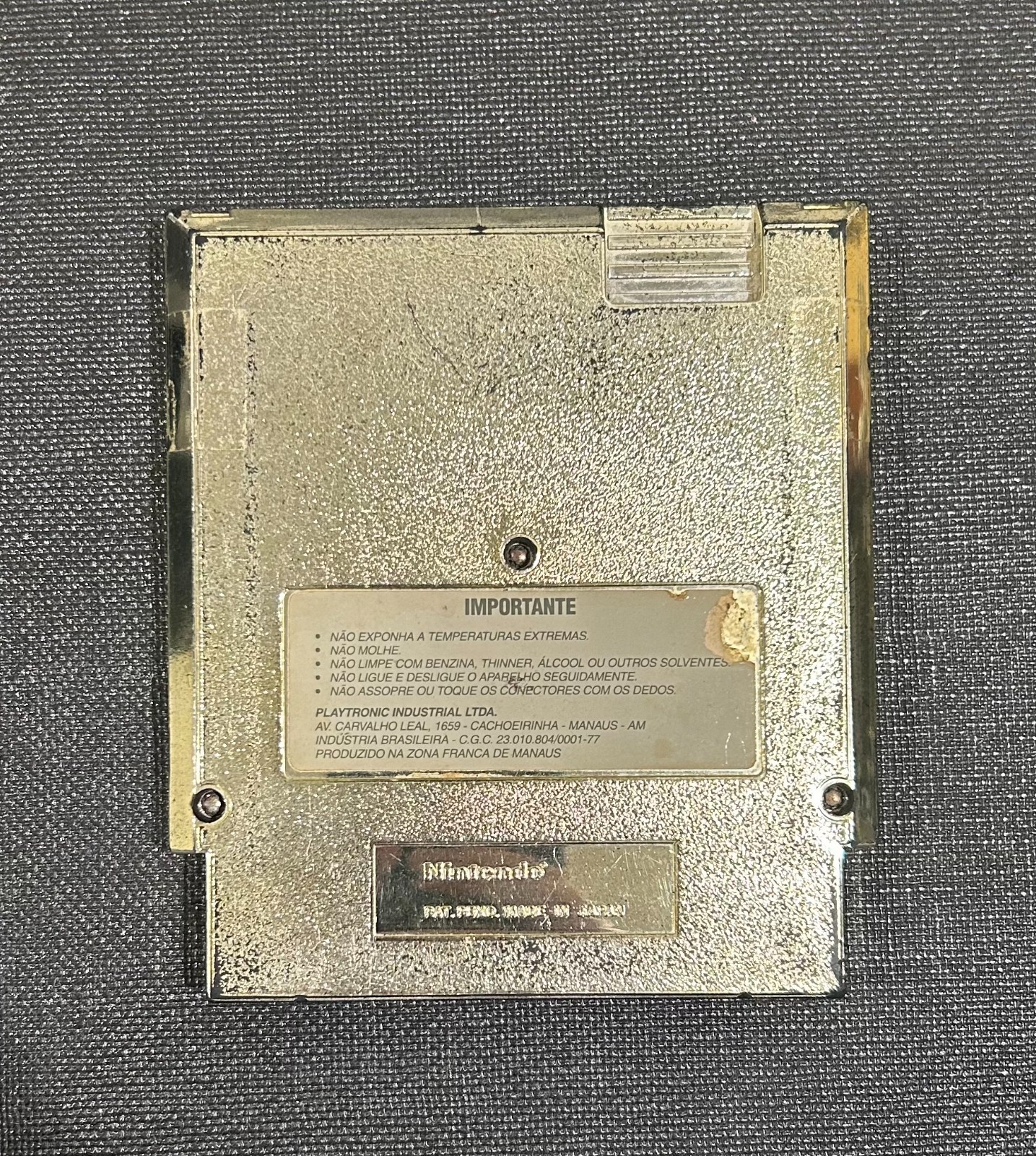 RARE Super Spike V’Ball / Nintendo World Cup Gold Cart NES Playtronic Brazil