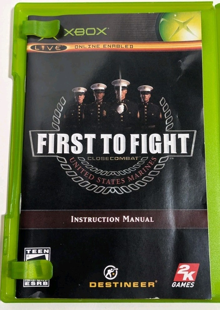 Ghost Recon Advanced Warfighter & First to Fight (Microsoft Xbox) 2 Game Lot CIB