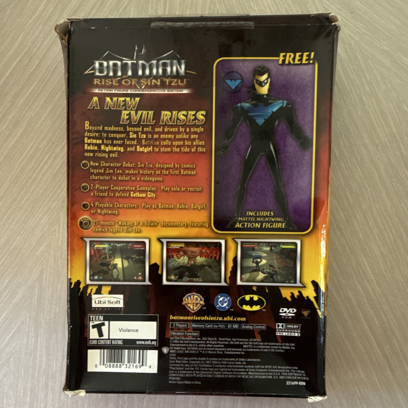 Ubi Soft Batman: Rise of Sin Tzu Action Figure Edition + Manual PS2 NTSC-U/C