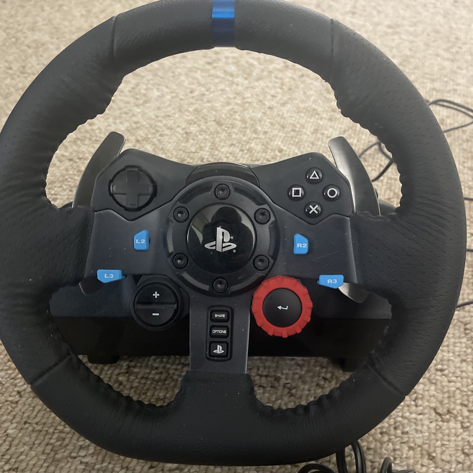 Logitech G29 Driving Force Racing Wheel + Pedals | PS4 + PS5 + PC compatible