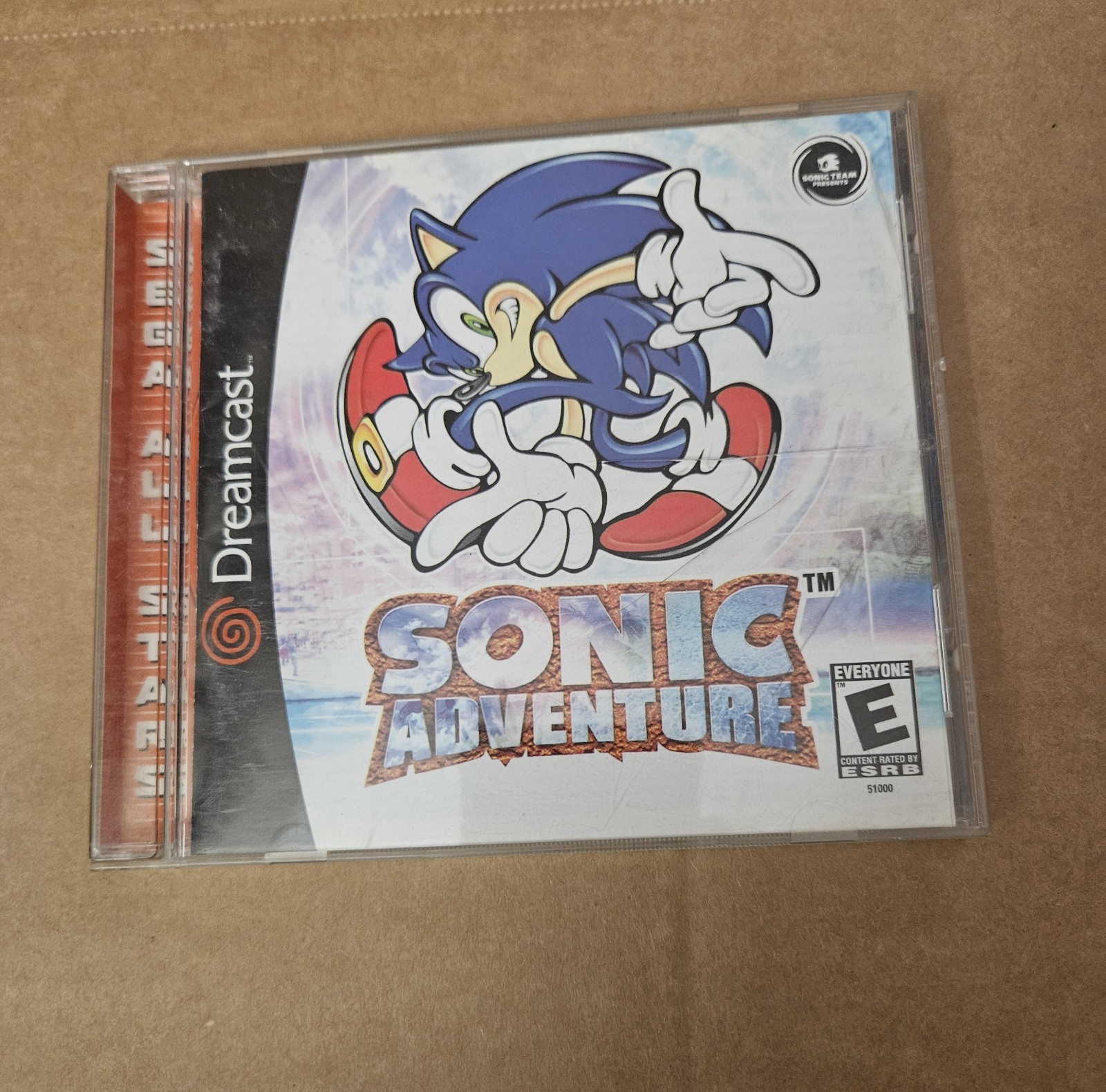 SEGA Sonic Adventure (Sega Dreamcast, 1999) Platformer, E Everyone, NTSC-U/C