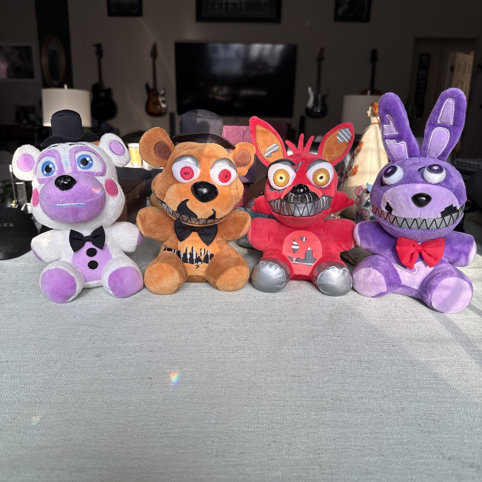 2021 Five Nights At Freddy’s Funko Plush. Foxy, Bonnie, Freddy, Helpy LOT Of 4