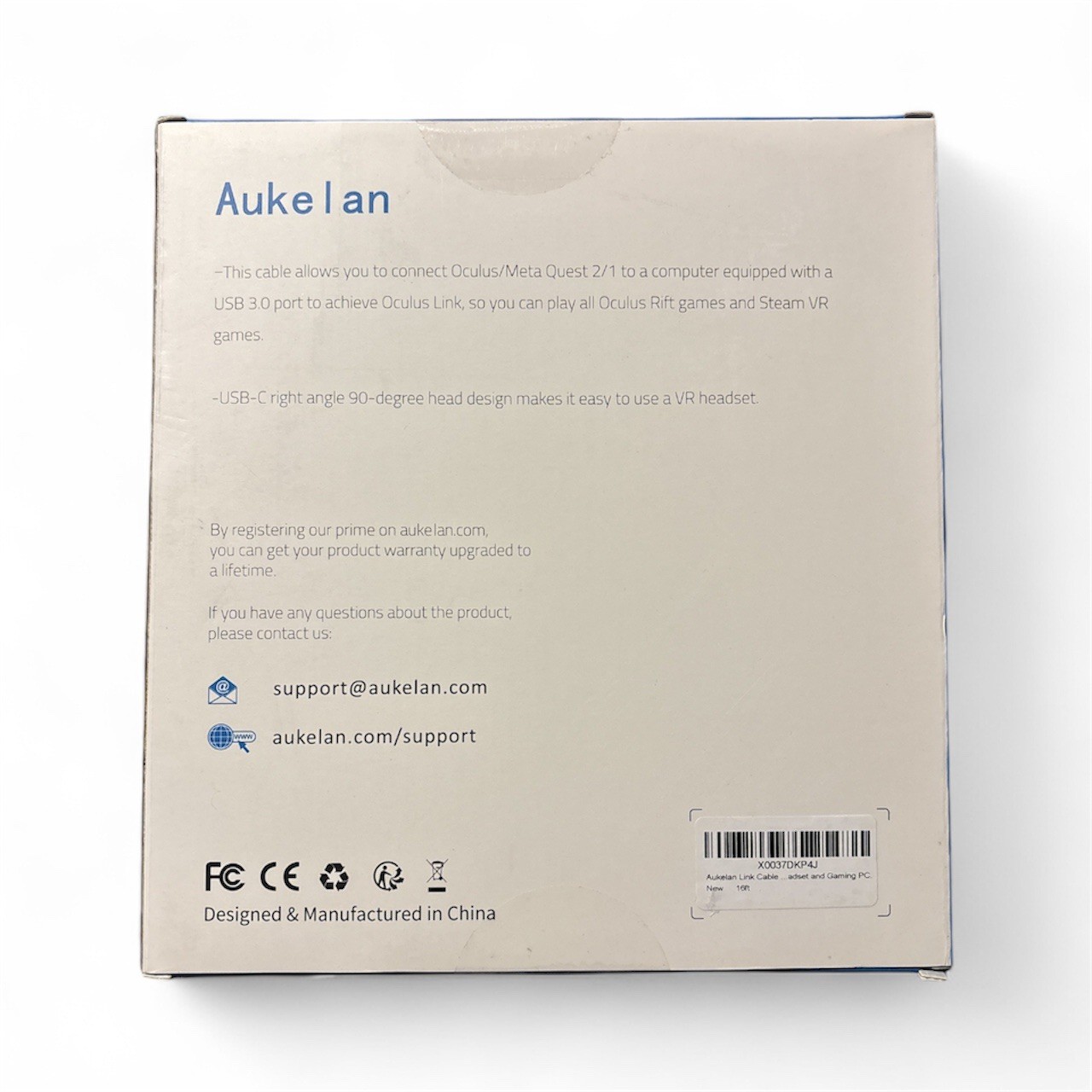 Aukelan Cable USB A TO USB C 16 FT/5M For VR Headset New
