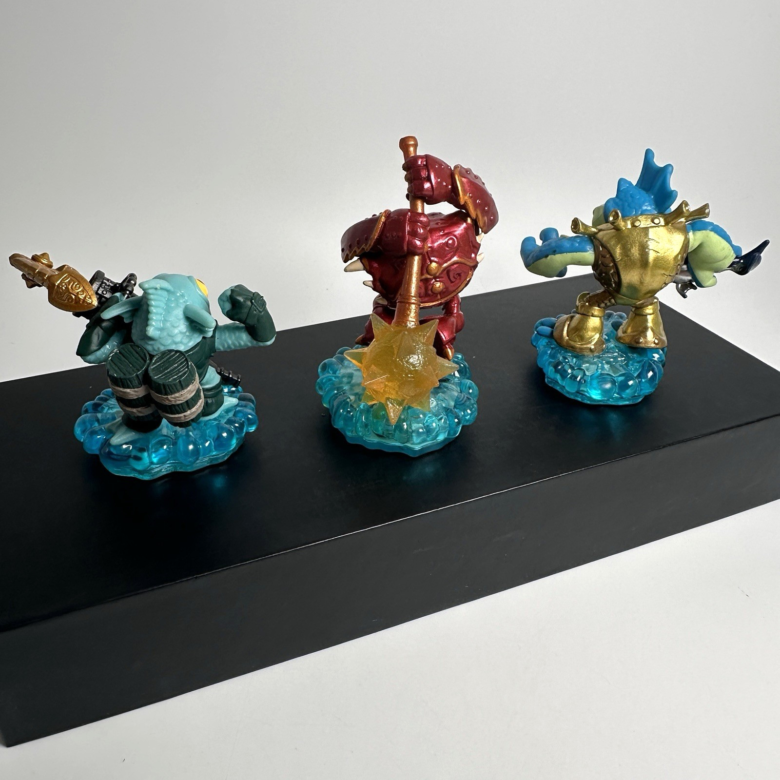 3 Skylanders Swap Force Water Gill Grunt Wham Shell Rip Tide Figures Untested