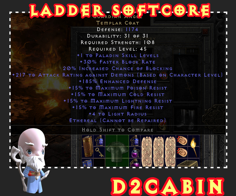 Diablo 2 D2R SC💥Ladder💥Guardian Angel💥PC/SWITCH/PS