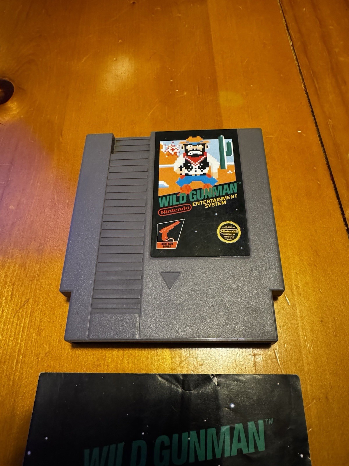 Wild Gunman Nintendo NES 5 Screw Cartridge w/ Manual (1985)