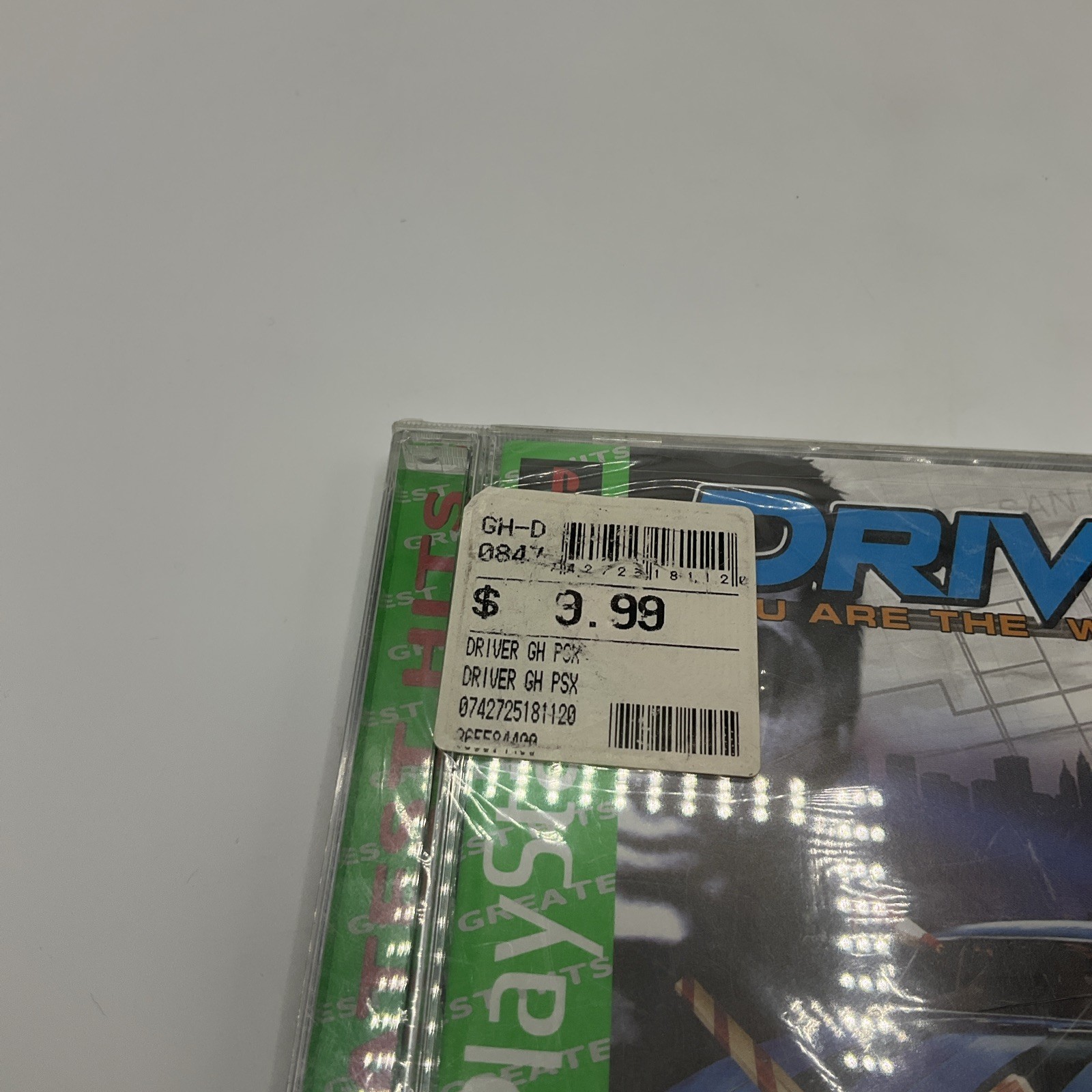 Driver (Sony PlayStation 1, 1999) Greatest Hits New Sealed Unopened