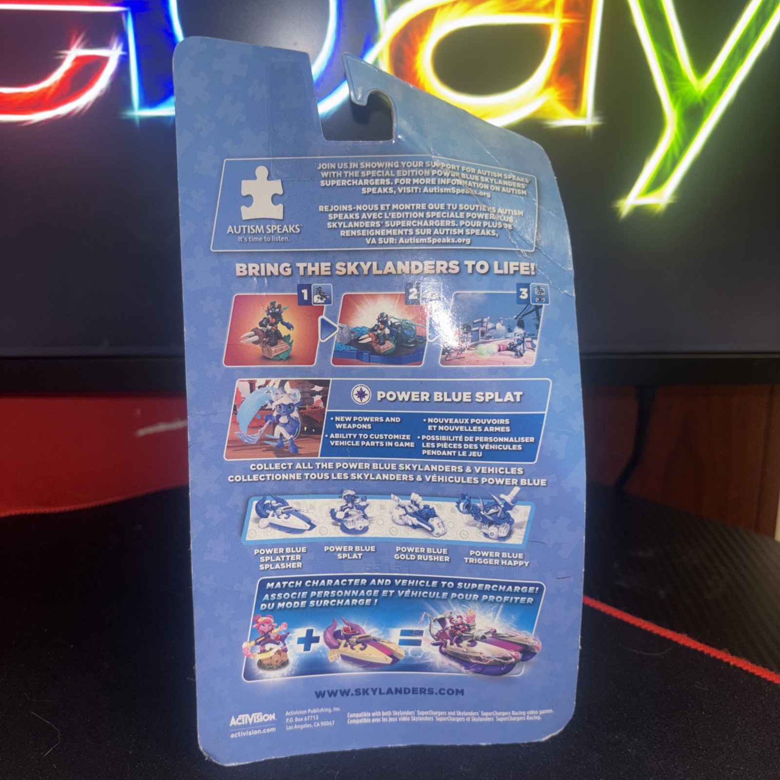 Power Blue Splat – Skylanders Superchargers *Damaged Box*