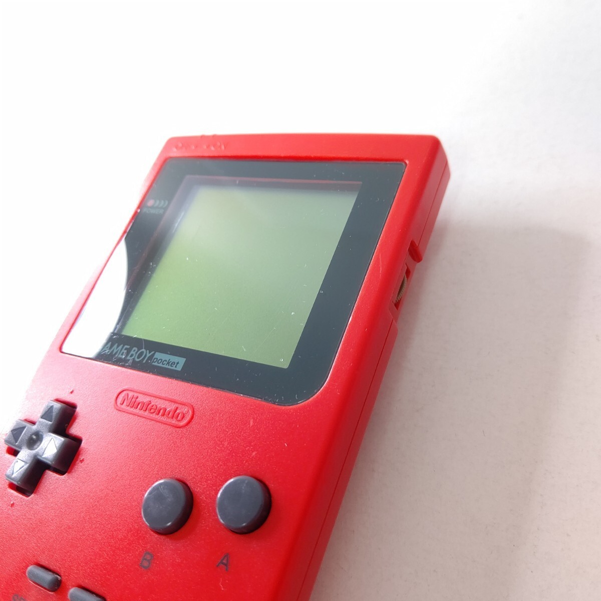 Nintendo Game Boy Pocket Handheld Console All Buttons Checked Red MGB-001