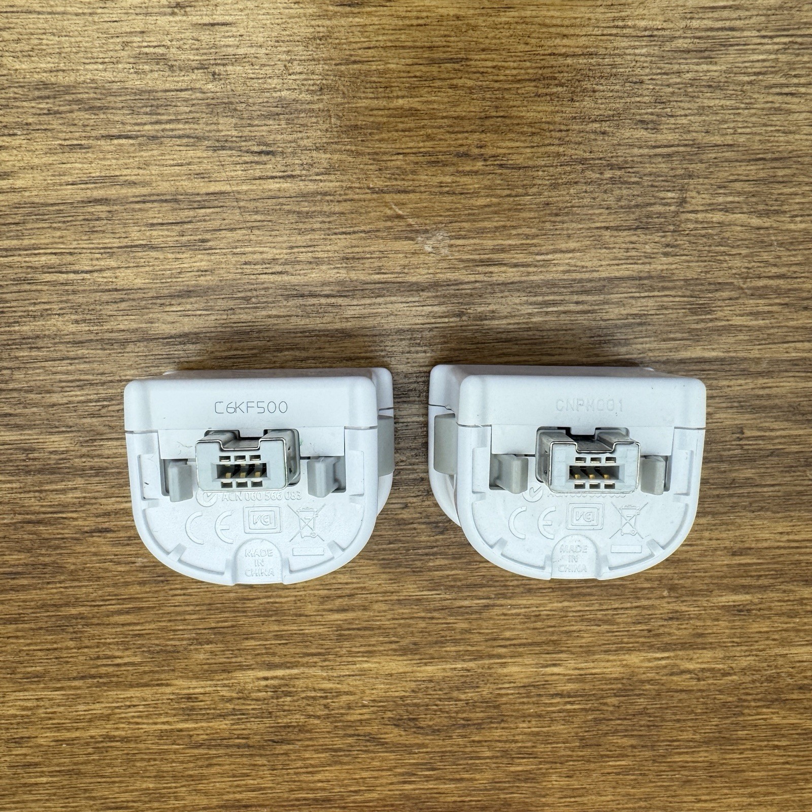 Nintendo Wii MotionPlus Adapter RVL-026 OEM Official White Lot of 2 Tested Works