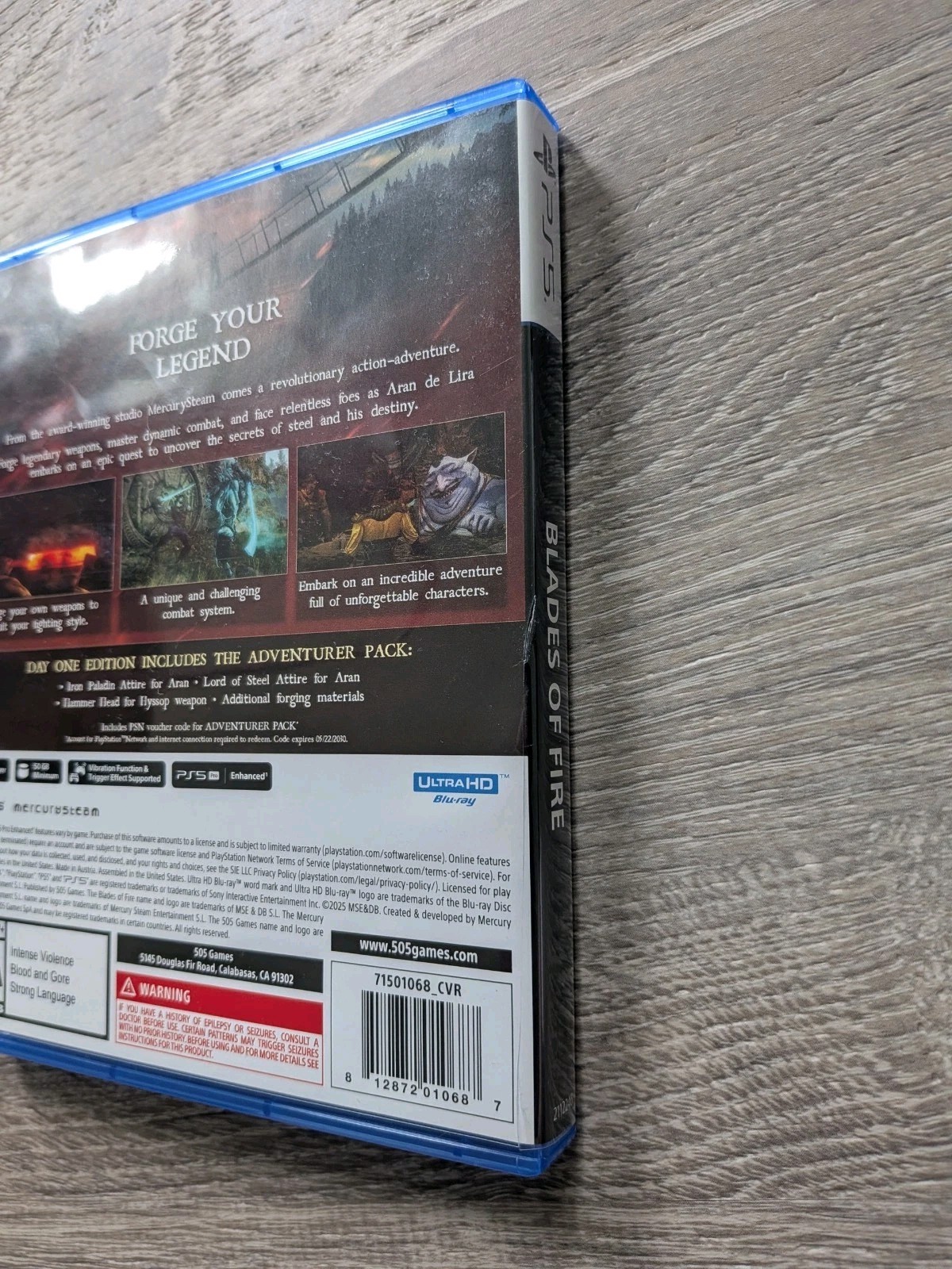 BLADE OF FIRE: Day One Edition (Playstation 5 PS5) DLC Included