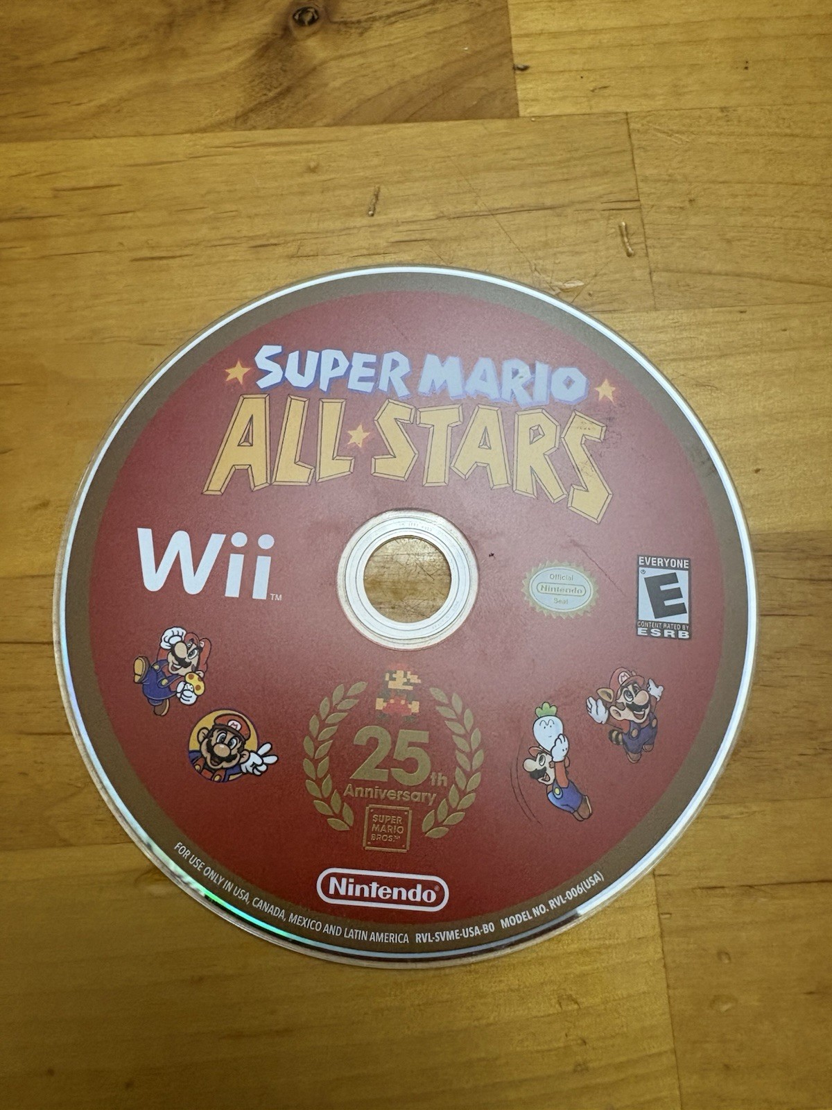 Super Mario All Stars – Nintendo Wii USA Disc Only